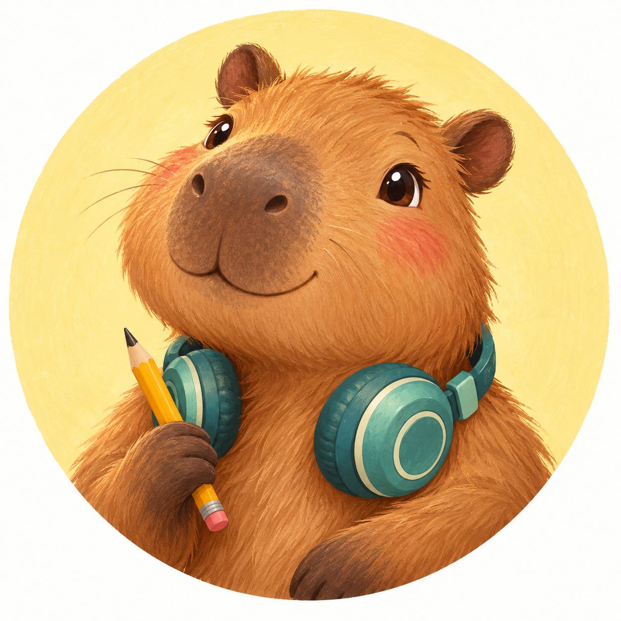 Nooktail Studio's friendly capybara mascot
